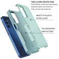 thumbnail image 4 of For Samsung Galaxy S24 Phone Case, Ebizware Shockproof Case Military Grade Heavy Duty Full Body Protection Rugged Cover for Galaxy S24, Mint Green, 4 of 9
