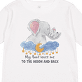 thumbnail image 4 of Inktastic My Aunt Loves me to the Moon and Back Elephant Family Boys or Girls Long Sleeve Toddler T-Shirt, 4 of 5