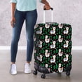 thumbnail image 4 of HELLHERO Alpacas Dustproof Travel Suitcase Protector for Friends, All Size Easy Clean Anti Dust Suitcase Cover, 4 of 7