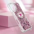 thumbnail image 3 of Liquid Quicksand Case for iPhone 16 Plus 6.7" with Diamond Kickstand, Soft TPU Luxury Fun Glitter Sparkle Flowing Clear Bling Cover Case for Apple iPhone 16 Plus. -Pink, 3 of 7