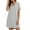 Grey, variant on Pxiakgy pajamas for women Pajamas for Women Dress Button Up Shorts Sleeve Nightwear Spring Summer Sleepwear Simple at Home Pajamas womens nightgowns Black + L