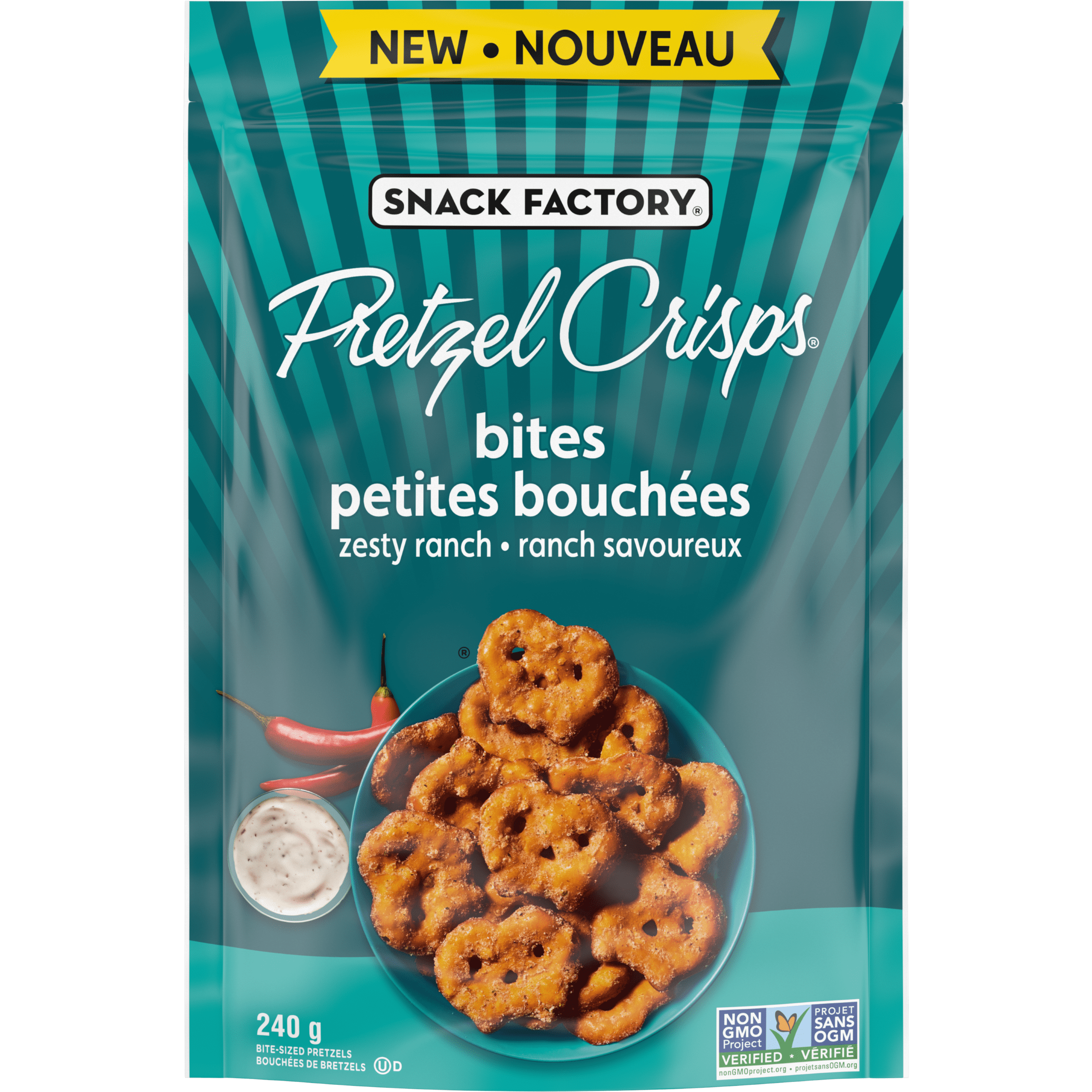 SF Pretzel Crisps Bites Zesty Ranch