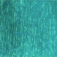 thumbnail image 1 of Ahgly Company Indoor Square Oriental Turquoise Blue Industrial Area Rugs, 6' Square, 1 of 4