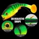 thumbnail image 5 of Spinpol Vigour - Señuelo de pesca para percas (7 cm, 11 cm, 14 cm), cebo blando para sábalo, UV-Active Wobble Craft, cebo de goma para peces nadadores para percas, lucios y luciopercas, 5 of 5