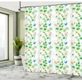 thumbnail image 5 of Ambesonne Flower Shower Curtain, Ladybugs on Chamomiles, 69"Wx84"L, White Green, 5 of 5