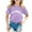 Purple, variant on Baby Shirt Girl Shirt Size 6t Boy And Girl Fashion Casual Print Round Neck Loose Short Sleeve T Shirt Top