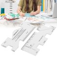 thumbnail image 3 of Zyyini Sewing Accessories,8209,2Pcs Patch‑Work Ruler Mini Household Sewing Machine Template Clothing Measure Draw Stitch, 3 of 9