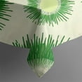 thumbnail image 5 of Green Tie Dye Sunburst Pattern Square Tablecloth,Waterproof Square Table Cover,Wipeable Spillproof Washable Table Cover for Home Kitchen Party Decor 60"x60"(152x152cm), 5 of 6