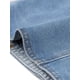 thumbnail image 5 of CHAQUETA DE JEAN CORTA SIN CUELLO PARA MUJERES CON MANGAS 3/4 EN AZUL CLARO TALLA S, 5 of 6