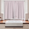thumbnail image 2 of Ambesonne Purple Green Kitchen Curtains, Petal of Spring Season, 55"x45", Pale Rose Dried Rose, 2 of 3