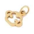 thumbnail image 2 of 50pcs 304 Stainless Steel Pendants Twelve Chinese Zodiac Charms with Jump Ring Monkey 10.5x11.5x0.9mm Hole: 3.1mm for Crafting, 2 of 3
