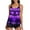 Purple, variant on VerPetridure Womens Tankini Swimsuits Two Piece Bathing Suits for Women Tummy Control Floral Print Modest Swimwear with Shorts