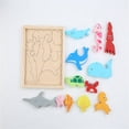 thumbnail image 3 of A Childrens Educational Wood Puzzle Three Dimensional Toy For Enlightenment Shape Recognition Brain Training Fun Learning Game Timber Design, 3 of 7