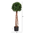 thumbnail image 3 of Nearly Natural 3.5' Plastic English Ivy Artificial Topiary, Green, 3 of 4