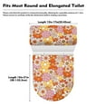thumbnail image 6 of SEANATIVE Floral Daisy Bathroom Toilet Lid Cover and Toilet Tank Lid Cover 2 PCS Stretchy Washable Toilet Lid & Tank Protector Dust Cover Bathroom Decorations, 6 of 7