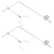 thumbnail image 4 of 2 soportes para luz de acuario: Soporte para iluminación de pecera, accesorio ajustable para lámpara LED acuática, color plata, 20 m x 40 m, 4 of 7