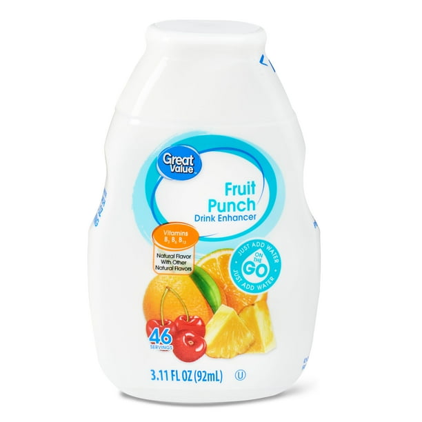 Great Value Drink Enhancer Fruit Punch 3 11 Fl Oz Walmart Com Great Value Drink Enhancer Fruit Punch 3 11 Fl Oz Walmart Com