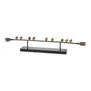 CC Home Furnishings 32.25" Gold and Black Chirp Rod Accent Piece