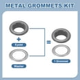 thumbnail image 3 of Uxcell 110 Pcs Ojetes con arandelas Kit de ojetes 5/16" Gris, 3 of 7