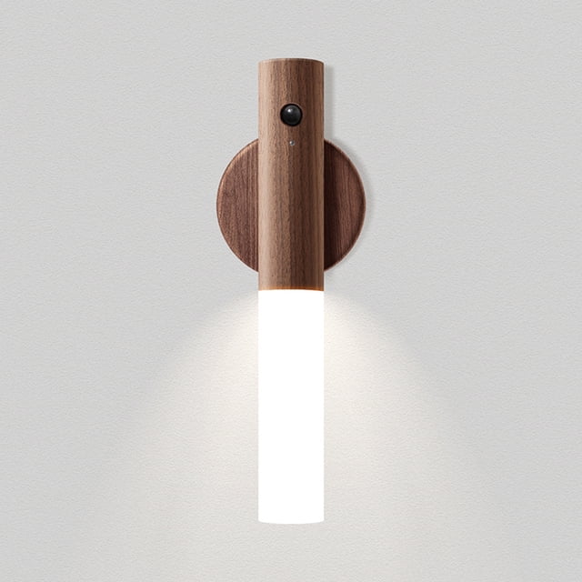 LANDGOO 1Pack LED Induction Motion Sensor Wall Sconce Lamp Night Light USB Rechargeable 2700K-3000K Warm Light