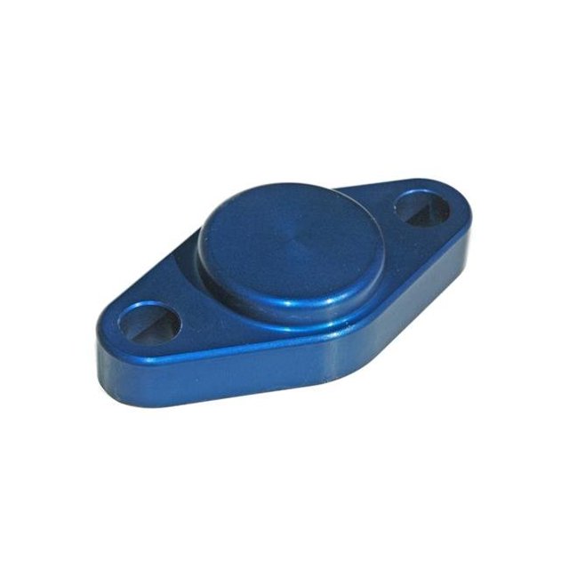 Durablue 92-1001b Parking Brake Block-Off Plate - Blue Anodize