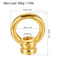 thumbnail image 2 of Uxcell 50kg Max Load M10 Thread Ring Female Chandeliers Loop Eye Nut Gold Tone, 2 of 5