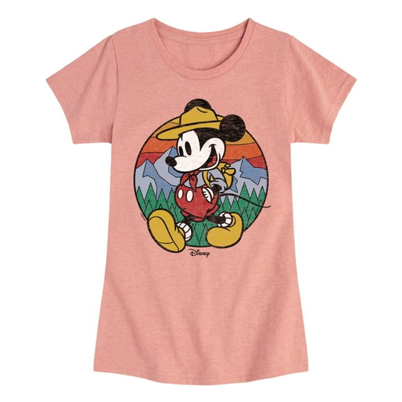 Disney - Mickey & Friends - Going on a Hike through the Woods - Toddler And Youth Girls Short Sleeve Graphic T-Shirt
