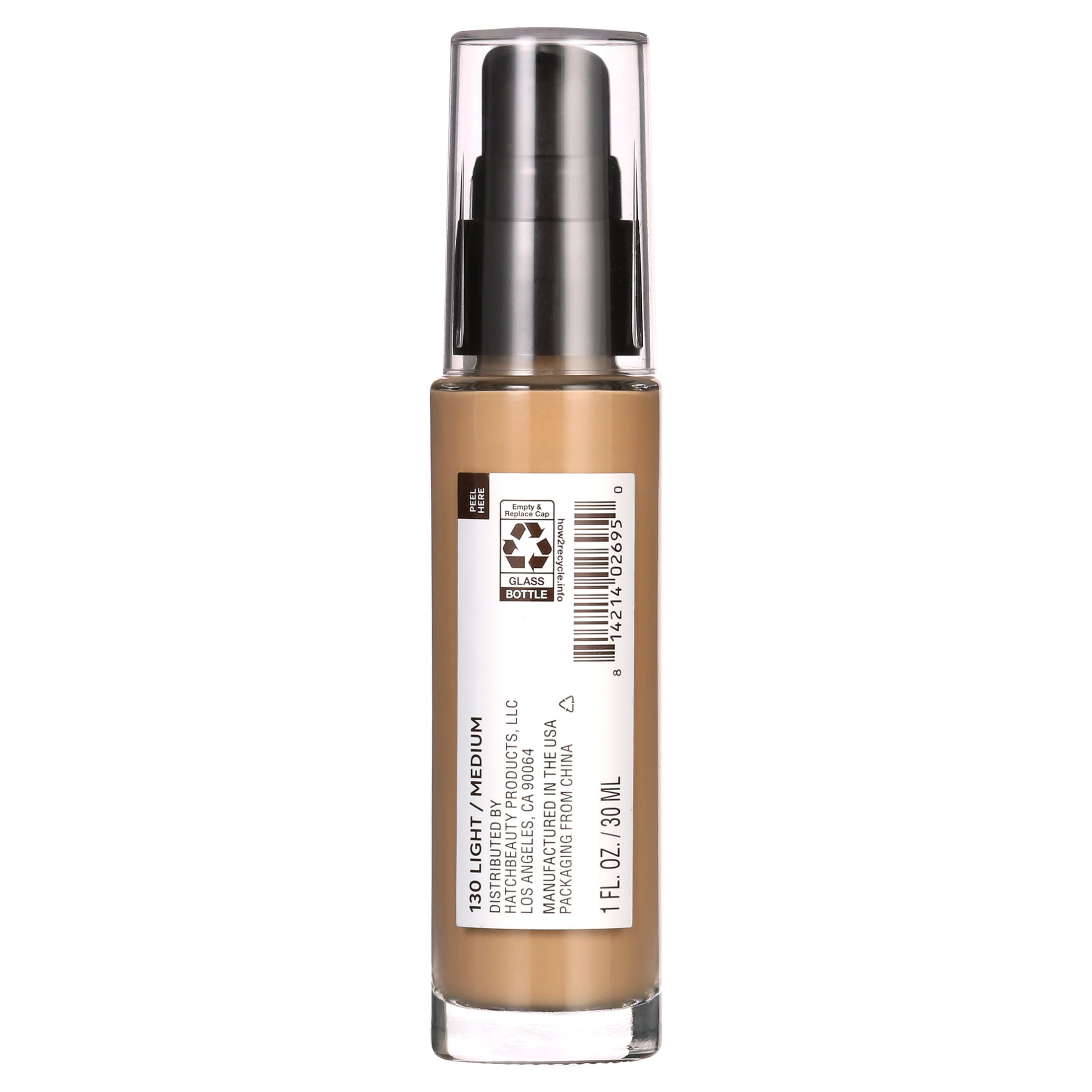 found Nourishing Liquid foundation with Raspberry Oil, 130 Light/ Medium, 1 fl oz