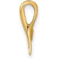 thumbnail image 2 of Avariah Diamonds 10K Yellow Gold Mini Whale Tail Chain Slide - 11.9mm, 2 of 6