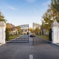 thumbnail image 3 of Chery Industrial Outdoor Swing Iron Gate for Driveway, Security Gate, Outdoor Fence Gate, Vienna Style for Yard, Backyard Patio（20'Basic）, 3 of 8