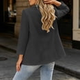 thumbnail image 5 of CHUMUD Women's One Button Blazer Lapel Collar Long Sleeve Suit Jacket with Pockets Casual Business Office Spring Fall Outfits, S-3XL, 5 of 6