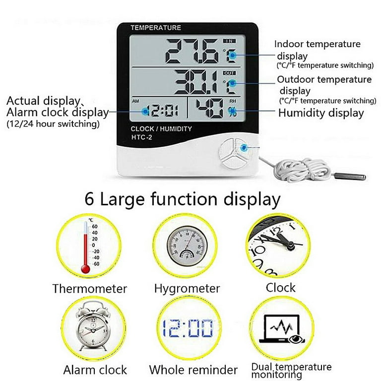 IncuTherm Digital Thermometer Hygrometer with Min/Max Memory