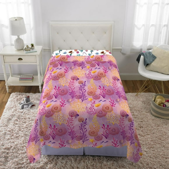 Disney's Little Mermaid "Aquatic Outlines" Twin Sheet Set