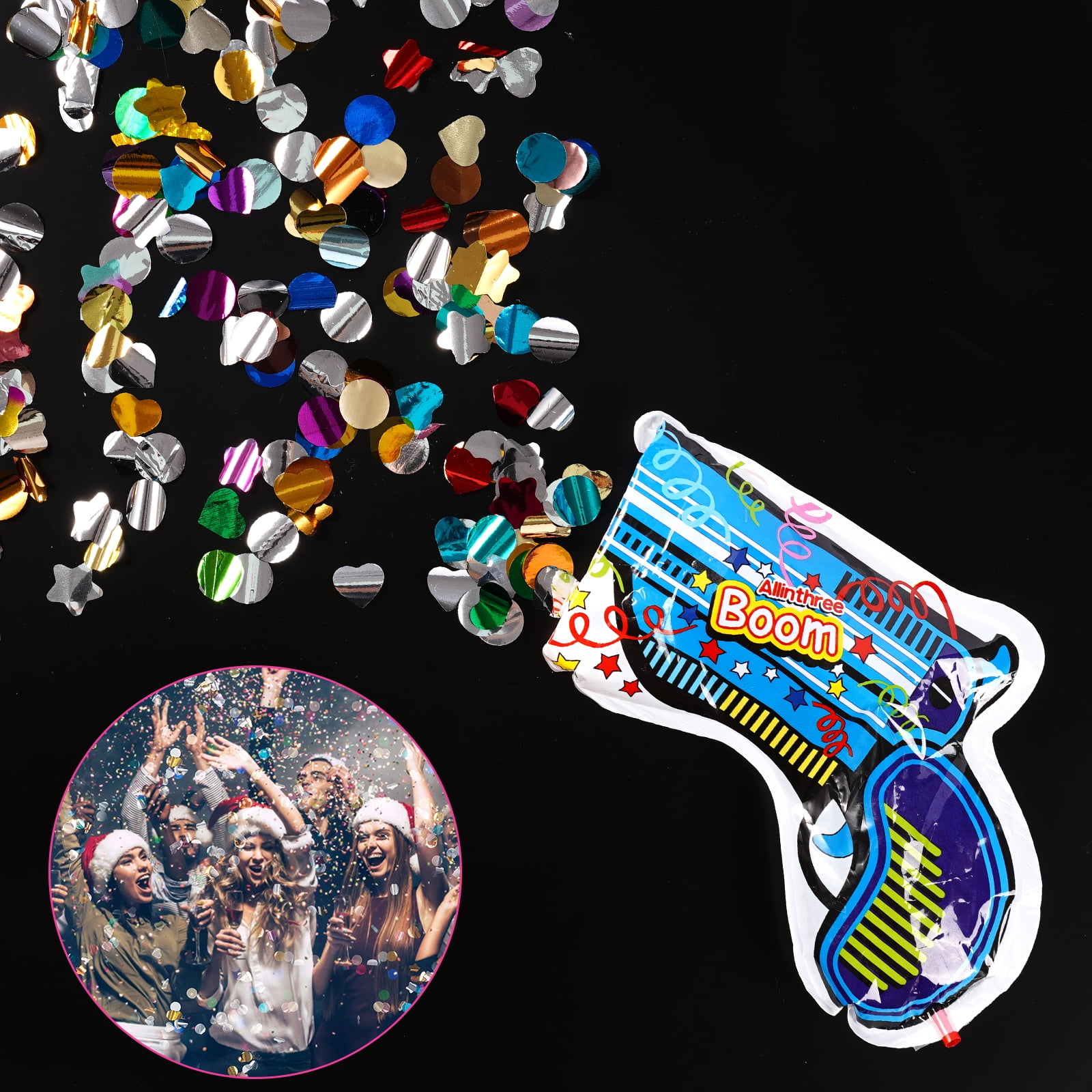 Buy 1 Pack Mini Confetti Cannon Kid Inflatable Toys Handheld