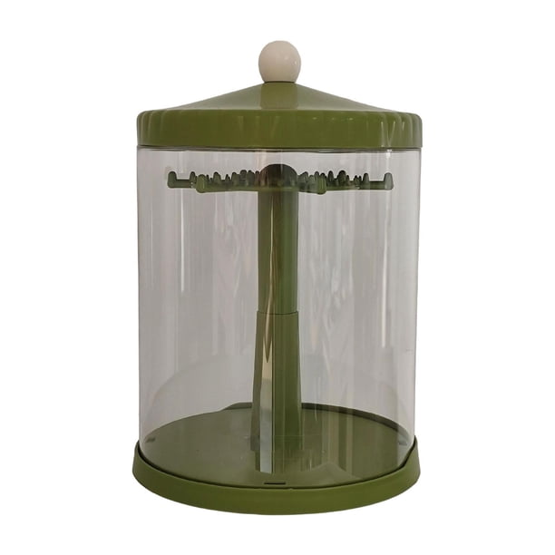 Expositor de figuras para muñecas, caja de almacenamiento para muñecas, organizador giratorio para figuras de acción, vitrina transparente para figuras pequeñas. verde
