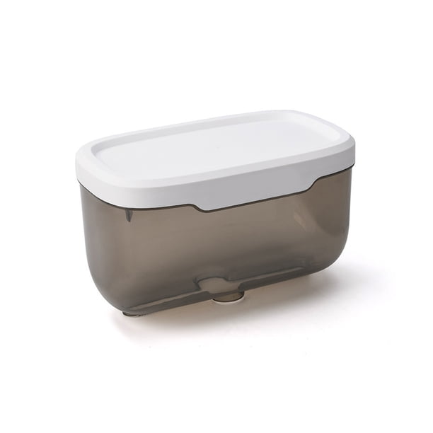 Moyic Caja de pañuelos Universal para baño montada en la pared, almacenamiento impermeable, servilletas de papel higiénico, toallero facial para Juegos de accesorios de baño Gris Moyic HA067212-02