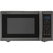 Microwaves Sharp Zsmc1452ch 1 4 Cu Ft Microwave Black Stainless Steel