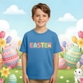 thumbnail image 4 of Boys' Sports Outdoor Easter Print Crew Neck Short Sleeve Blue 12Y-13Y, 4 of 6