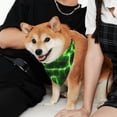 thumbnail image 2 of Goofa Green Lightning Pattern Pet Scarf Bandana - Adjustable and Comfortable,Dog Scarf Bib Kerchief Breedfor Dogs and Cats-Medium, 2 of 8