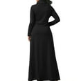 thumbnail image 1 of Sonducket Vestido Largo Mujer Color Sólido Noche Noche Fiesta Disfraz Vestidos negro XXL, 1 of 8