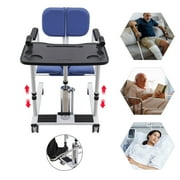 Adjustable Hydraulic Transfer Chair Patient Lift Wheelchair Elderly Aid Transfer Lift Chair