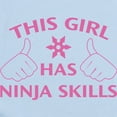 thumbnail image 2 of CafePress - This Girl Has Ninja Skills Long Sleeve Infant Body - Long Sleeve Cotton Baby Bodysuit, 2 of 4
