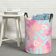 thumbnail image 6 of ZICANCN Laundry Basket Organizer, Smiling Face Graffiti Pattern Collapsible Hamper for Bathroom Bedroom Laundry Room, Small Size, 6 of 7