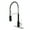 Matte Black / Polished Chrome, variant on Gourmetier LS8778DPL Paris Single-Handle Deck-Mount Pre-Rinse Kitchen Faucet, Brushed Nickel
