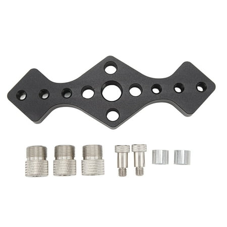 

Self Center Dowel Jig Vertical Hole Puncher Locator Woodworking Doweling Jig Wooden Board Connection Tool Black