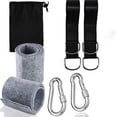 thumbnail image 2 of Kit de arnés de suspensión para hamaca con dos mosquetones resistentes y anillas en D. Soporta hasta 550 kg. Incluye bolsa de almacenamiento y almohadilla protectora para árboles., 2 of 6