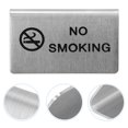 thumbnail image 2 of Panneau de Table Interdiction de Fumer en Acier Inoxydable pour la Maison (Argent), 2 of 6