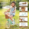 thumbnail image 3 of XJD 12 Inch Kids Bike for 2-4 Years Old Toddlers and Kids, Kid's Bicycle with Basket and Bell Training Wheels, Kid's Bike with Kickstand & Adjustable Seat Handlebar Height, 3 of 8