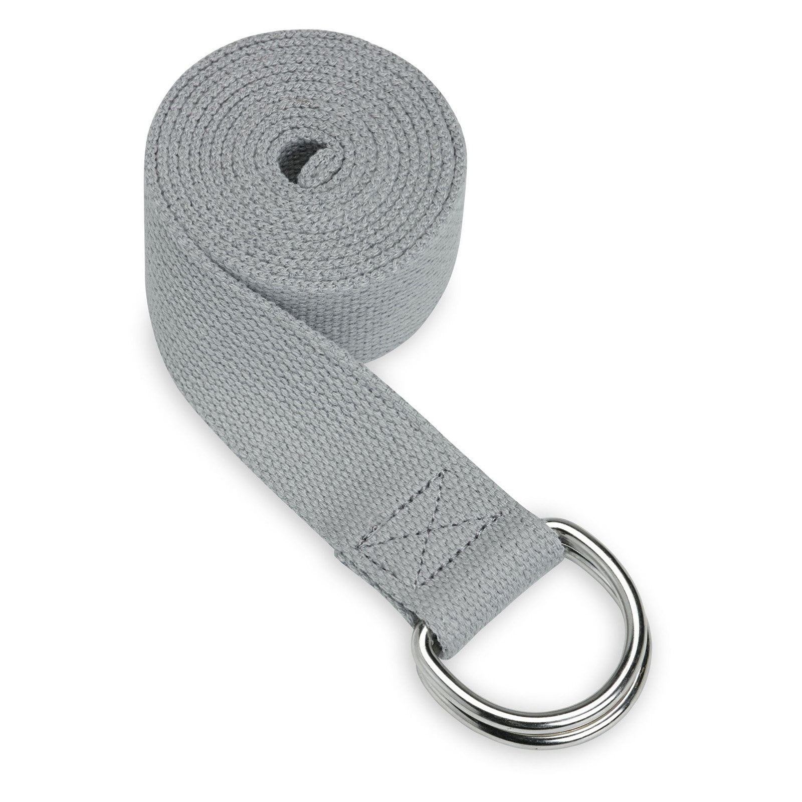 Crown Sporting Goods 10-foot Extra-Long Cotton Yoga Strap with Metal D-Ring 