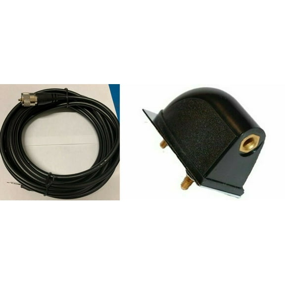 Taurus CB Molded Side Mount with 18 ft RG8x Coax with PL 259 and Lug Terminals Connectors